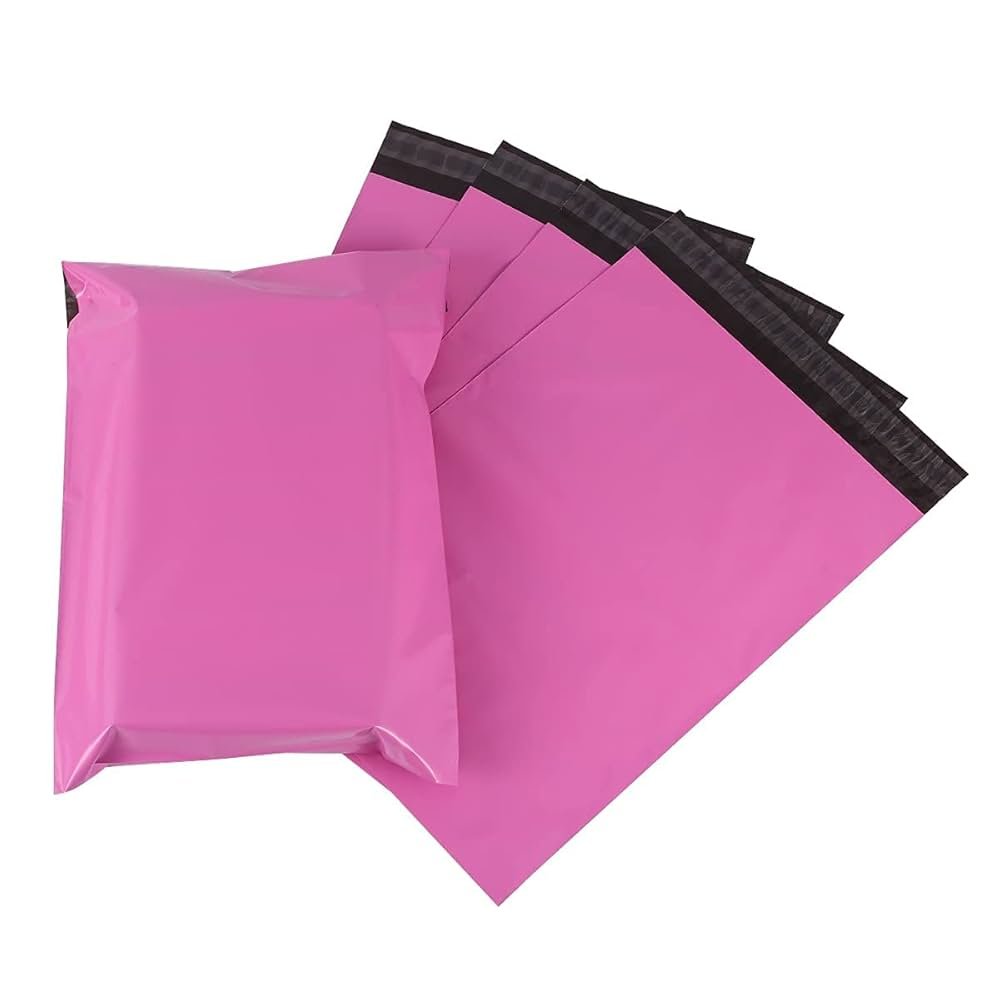 51j0qUDD5uL._UF1000,1000_QL80_ Pink Postage Bags – Eco-Friendly Mailing and Packaging Bags for Clothes and Parcels (4.5″ x 7″ / 114mm x 178mm) palletwraps - Image 1