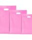 Plastic Carrier Bags – Eco Friendly – Light Pink – Small 10″ x 12″ + 4″ palletwraps