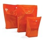 Plastic Carrier Bags – Eco Friendly – Orange – Small 10″ x 12″ + 4″ palletwraps