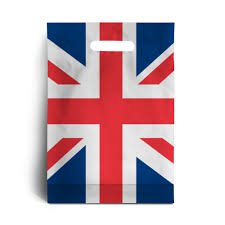 Plastic Carrier Bags – Eco Friendly – Union Jack – Small 10″ x 12″ + 4″ palletwraps