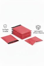 Red Postage Bags – Eco-Friendly Mailing and Packaging Bags for Clothes and Parcels (17″ x 22″ / 430mm x 560mm) palletwraps - Image 2