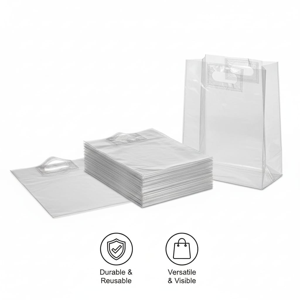 WhatsApp Image 2025-10-10 at 1.53.03 PM Plastic Carrier Bags – Eco Friendly – Clear – Medium 15″ x 18″ + 3″ palletwraps - Image 2