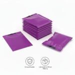 Plastic Carrier Bags – Eco Friendly – Purple – Small 10″ x 12″ + 4″ palletwraps - Image 2