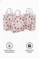 Plastic Carrier Bags – Eco Friendly – Santa – Medium 15″ x 18″ + 3″ palletwraps - Image 2