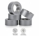 Silver Duct Tape – 50mm x 50m palletwraps - Image 2