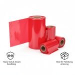 Red Stretch Film 400mm x 250m 20mu – Standard Core palletwraps - Image 2