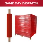 Red Stretch Film 400mm x 250m 20mu – Standard Core (1 Roll) – palletwraps - Image 2