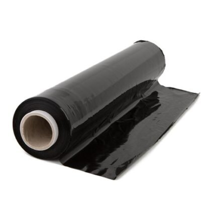 Black Stretch Film 500mm x 300m 17mu – Standard Core (1 Roll) – palletwraps