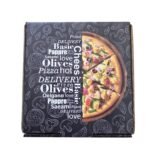 BLACK PREMIUM PIZZA PACKAGING BOXES – ECO-FRIENDLY & STRONG CARDBOARD PACK OF 50 box - Image 2