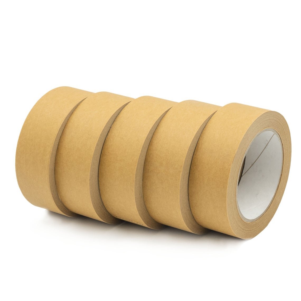 Brown-Kraft-Paper-Tape.jpg Brown Kraft Paper Tape – 50mm x 50m palletwraps - Image 1