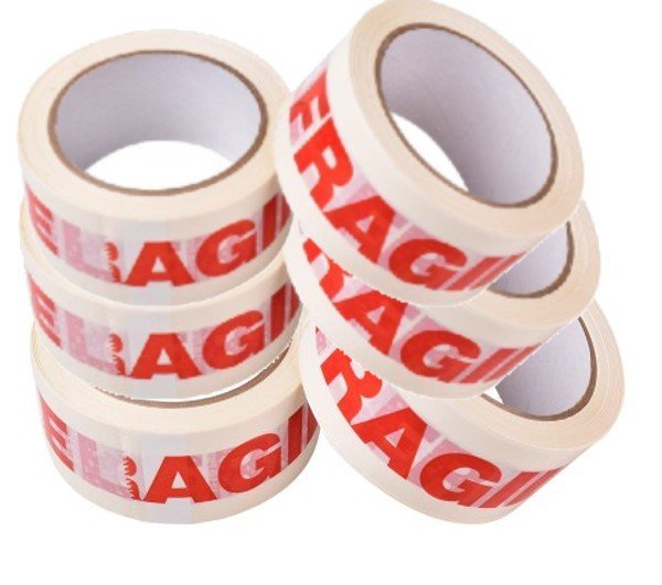 Fragile-Packaging-Tape.jpg Fragile Packaging Tape – 48mm x 66m palletwraps - Image 1